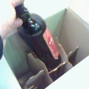 scatola spedizione bottiglie con divisorio interno - imballaggi Roma