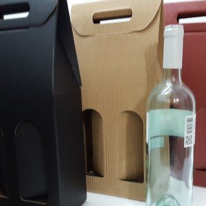 scatole confezione per bottiglie vari colori e formati - imballaggi Roma